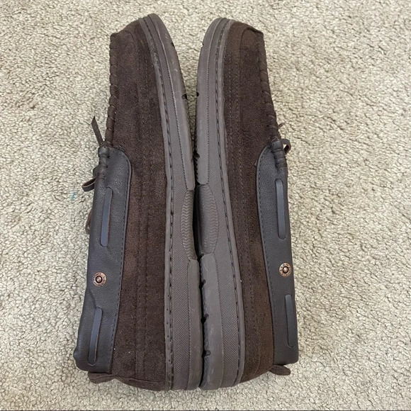 Signature Levi Strauss Brown Plaid House Slippers - Picture 4 of 12